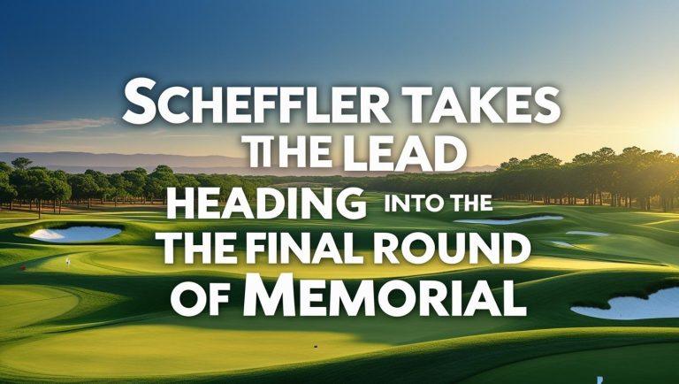 Scottie Scheffler putts on the back nine during Round 3 of the 2025 Memorial Tournament.